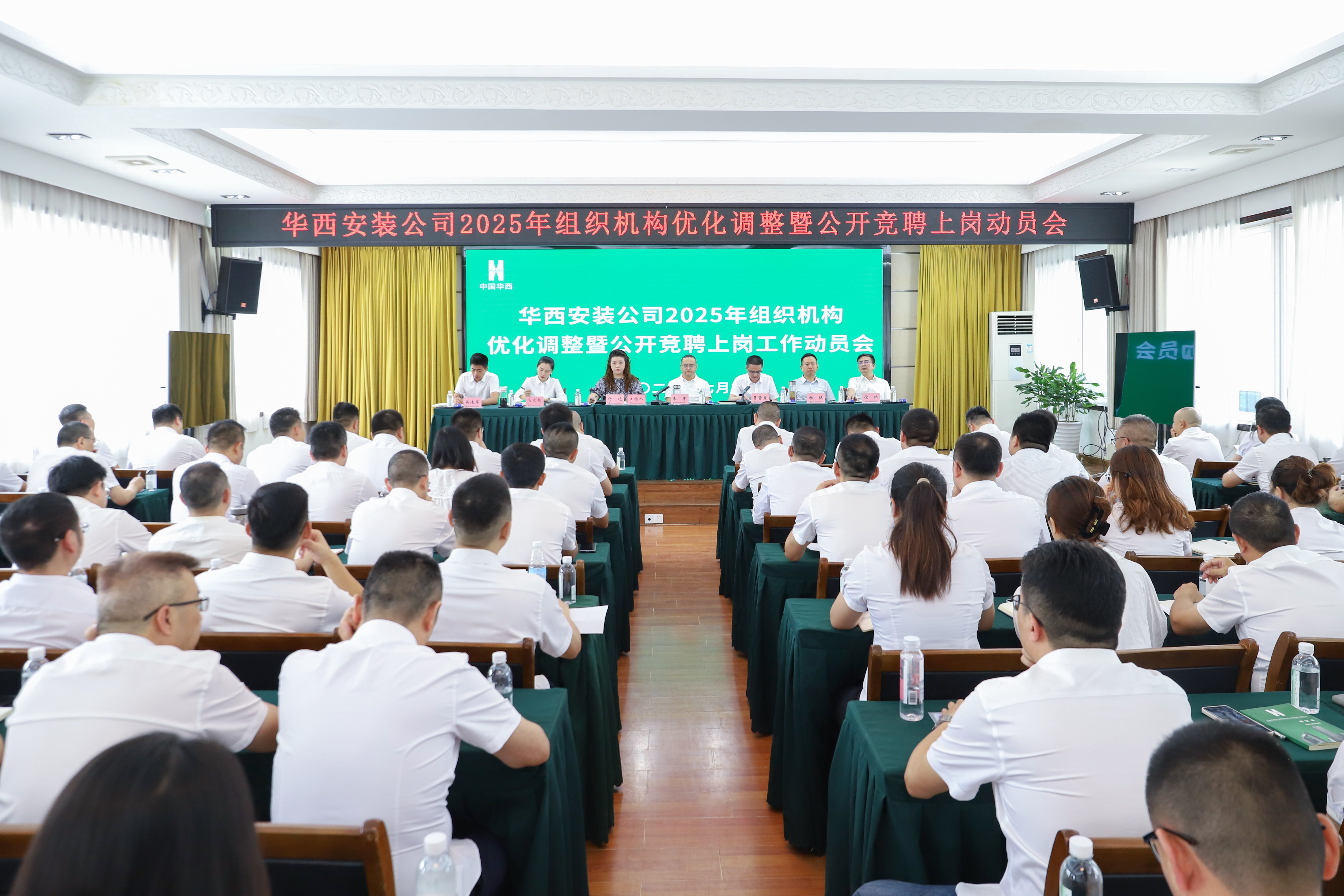 改革揚(yáng)風(fēng)帆，奮進(jìn)啟新程——華西安裝公司召開2025年組織機(jī)構(gòu)優(yōu)化調(diào)整暨公開競聘上崗工作動(dòng)員會(huì)